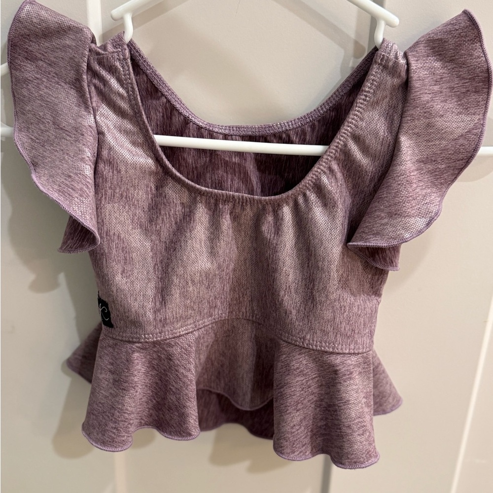 Kandi Kouture Girl’s All Dolled Up Crop Top- Purple